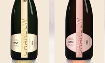 Chandon sparkles with brut, rosé